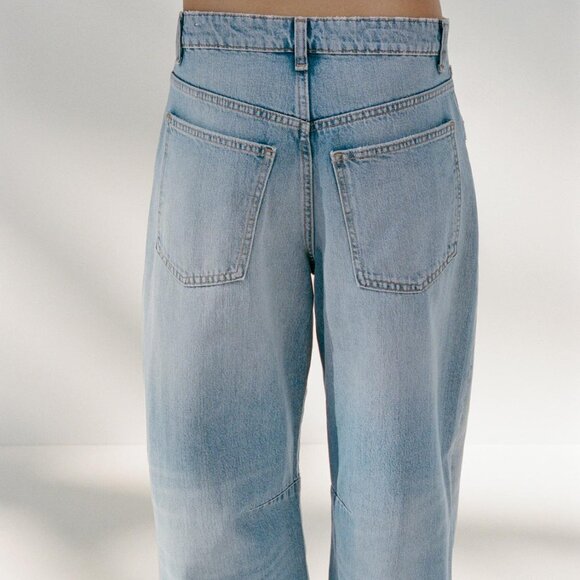 Zara baggy barrel leg jeans size 6 women's - Picture 4 of 6